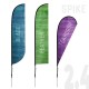 Wind Flag 2.4M with Ground Spike
